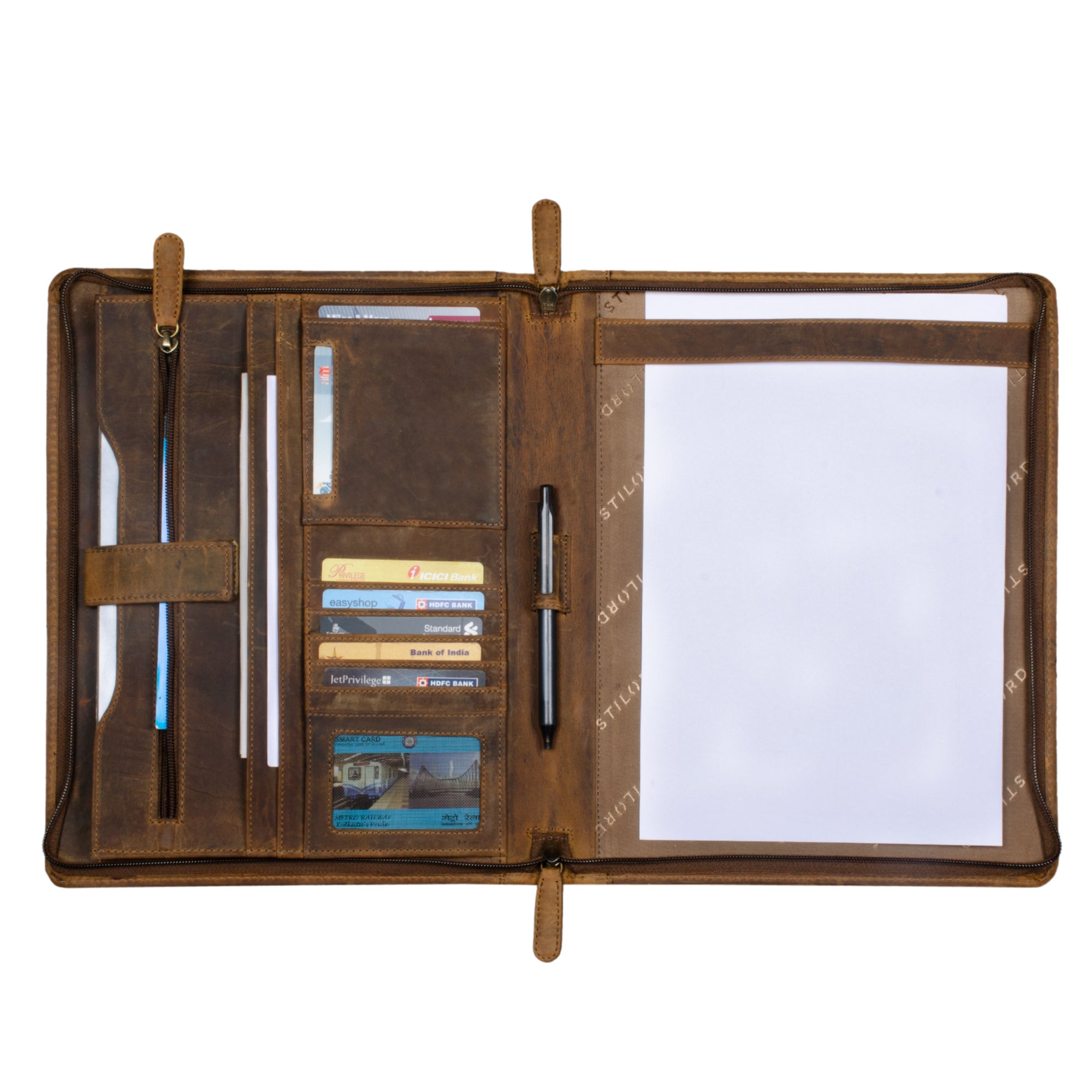 Vintage Dokumentemappe 12,2 Zoll Tabletfach