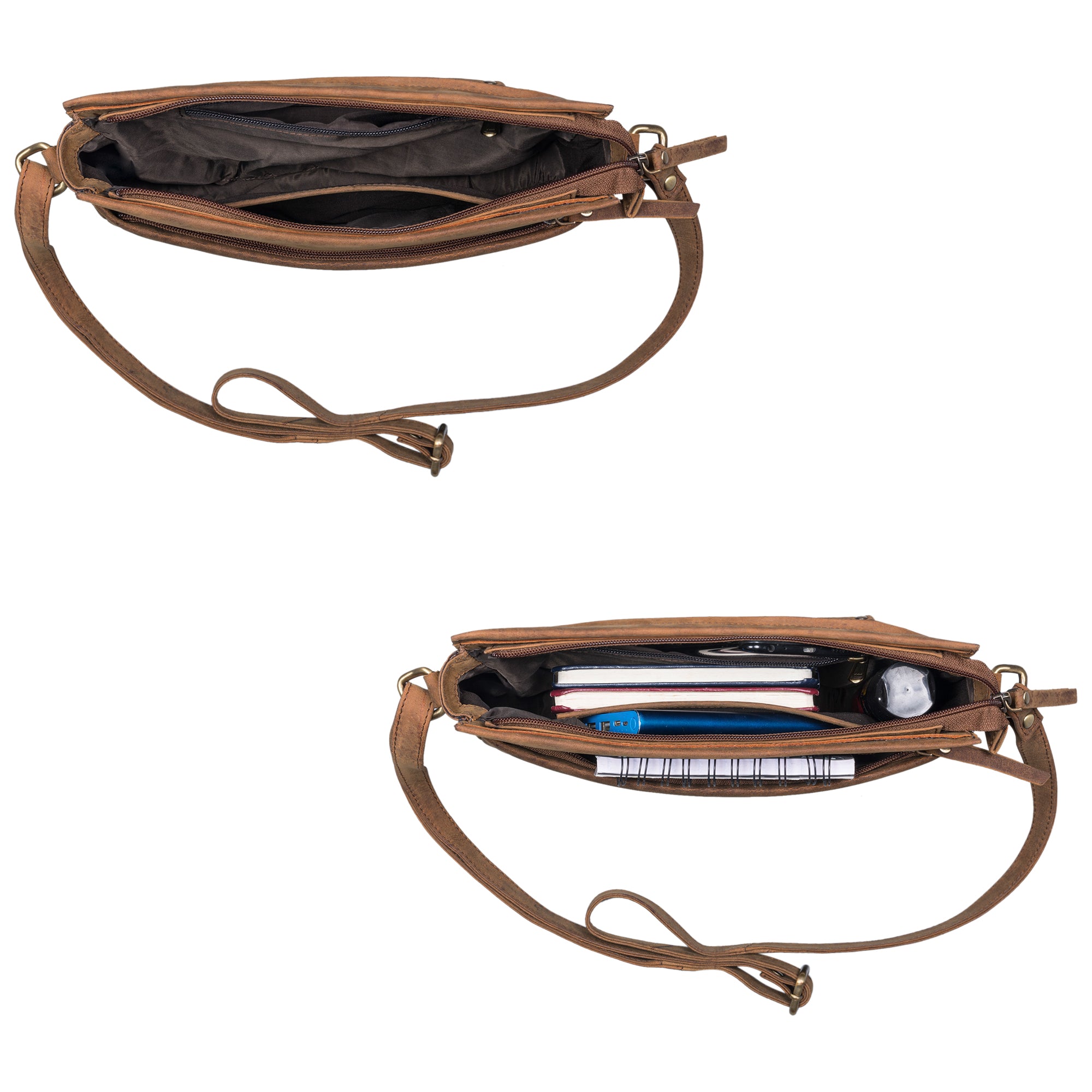 Handtasche für Frauen braun Vintage