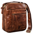 Braune Herren Handtasche Leder