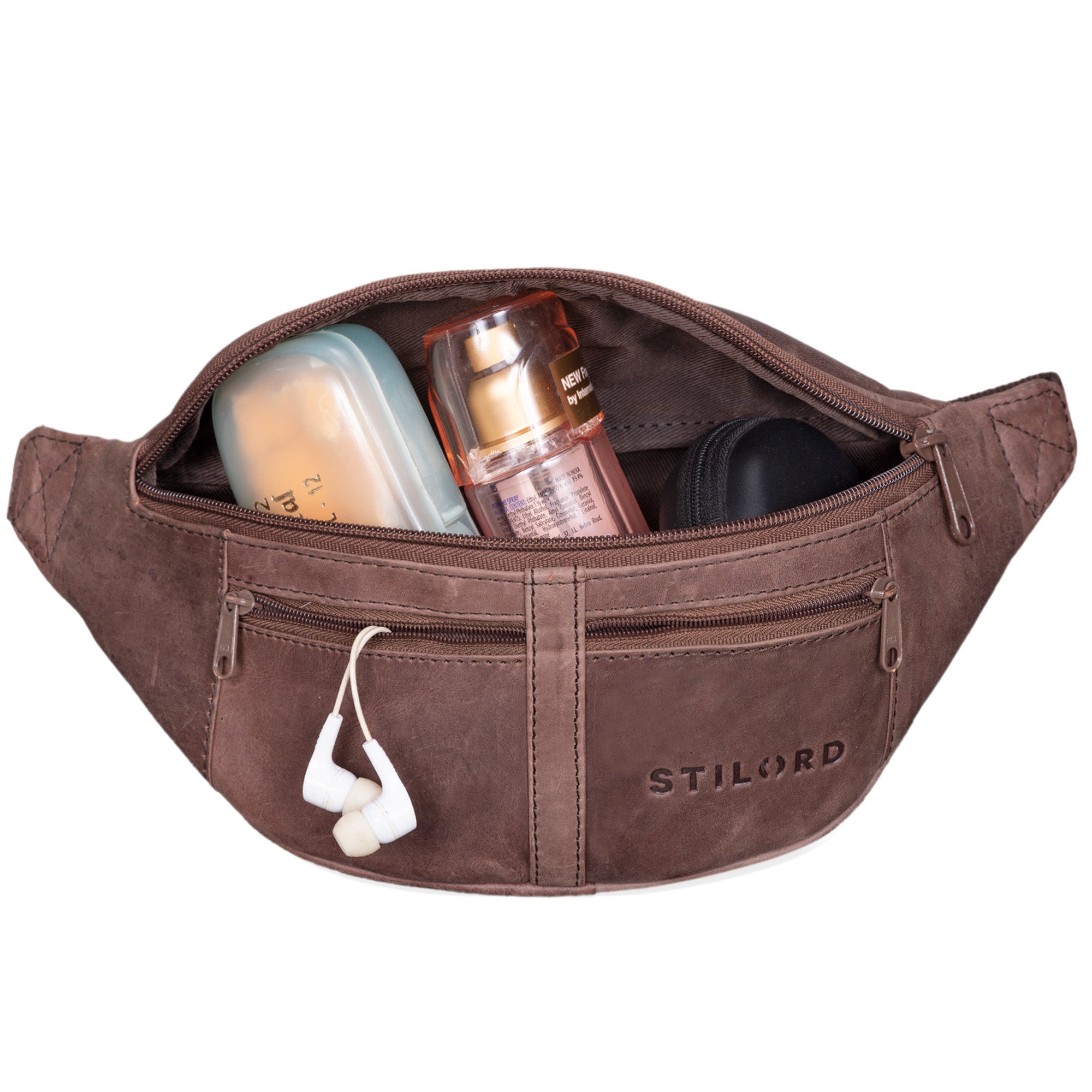 Hüfttasche Leder braun