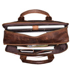 Vintage Ledertasche mit 15.6 Zoll Laptop-Fach