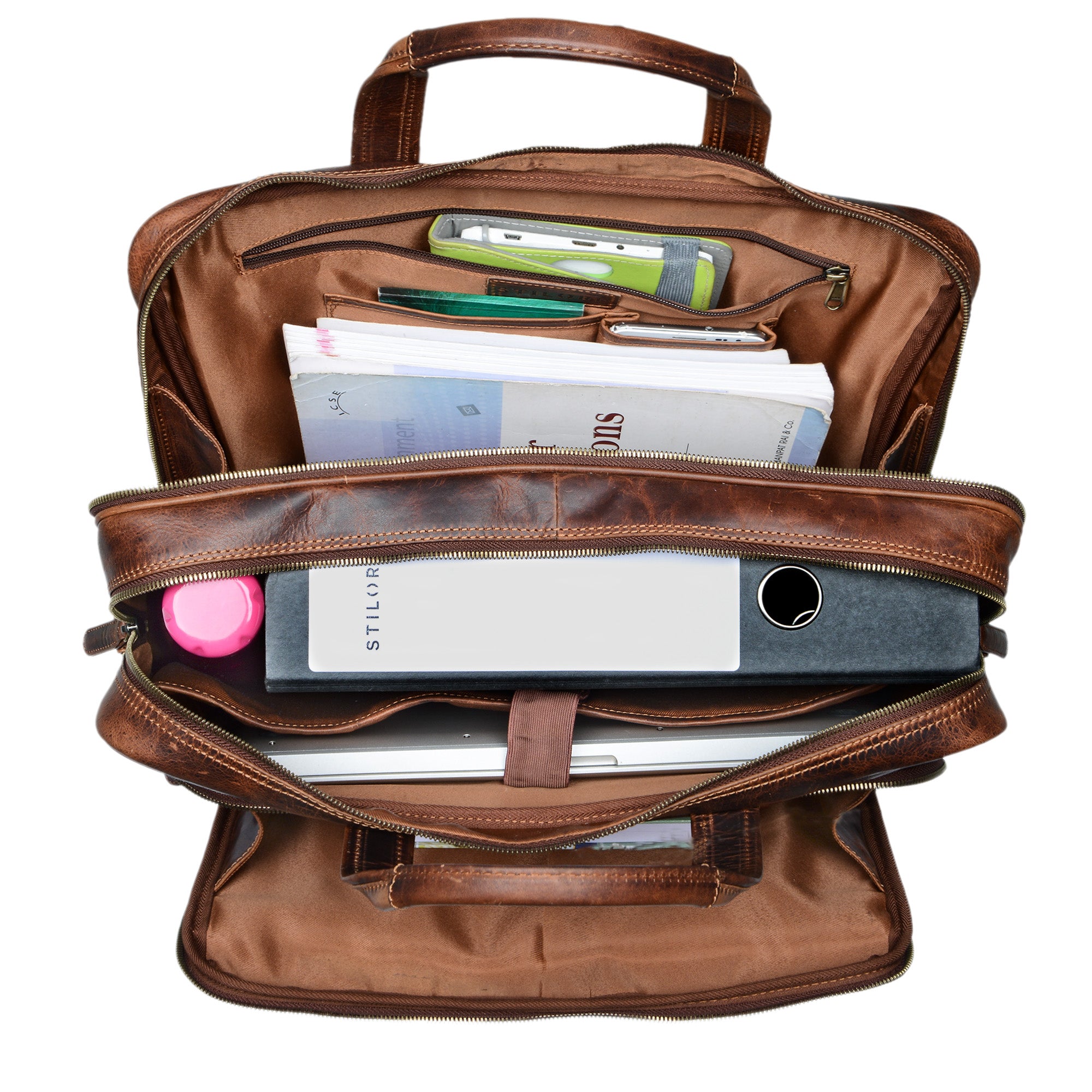 Vintage Aktentasche Ledertasche fürs Büro Leder