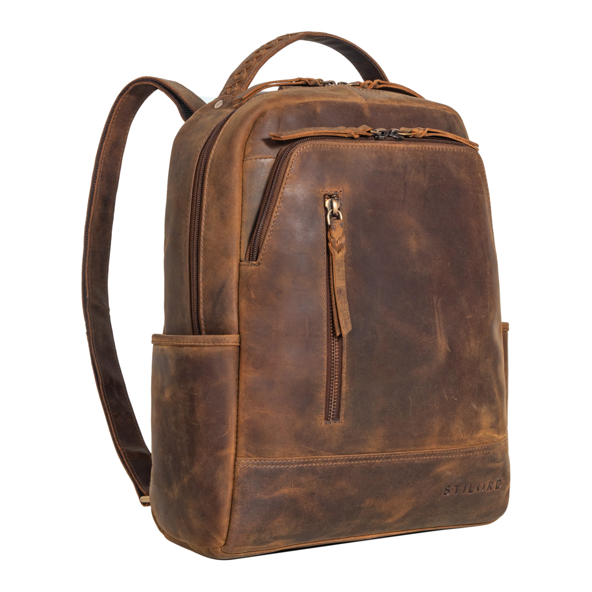 Lederrucksack Herren Vintage groß
