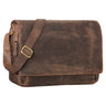 B-Stock "Tom" vintage skuldertaske i læder