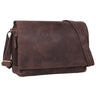 B-Stock "Tom" vintage skuldertaske i læder