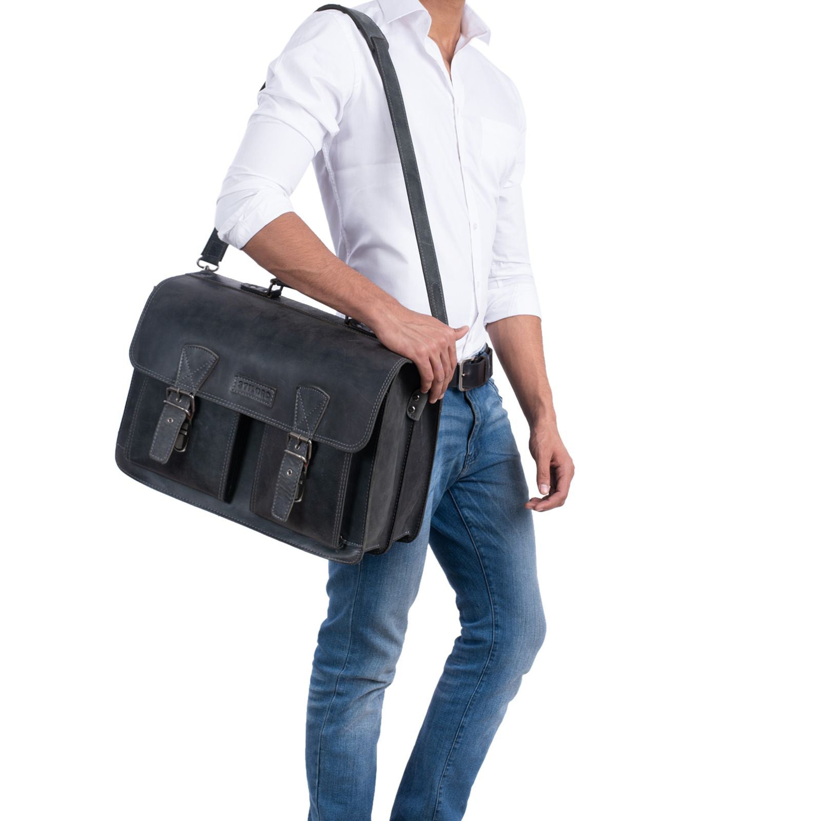Professoren Tasche Leder groß