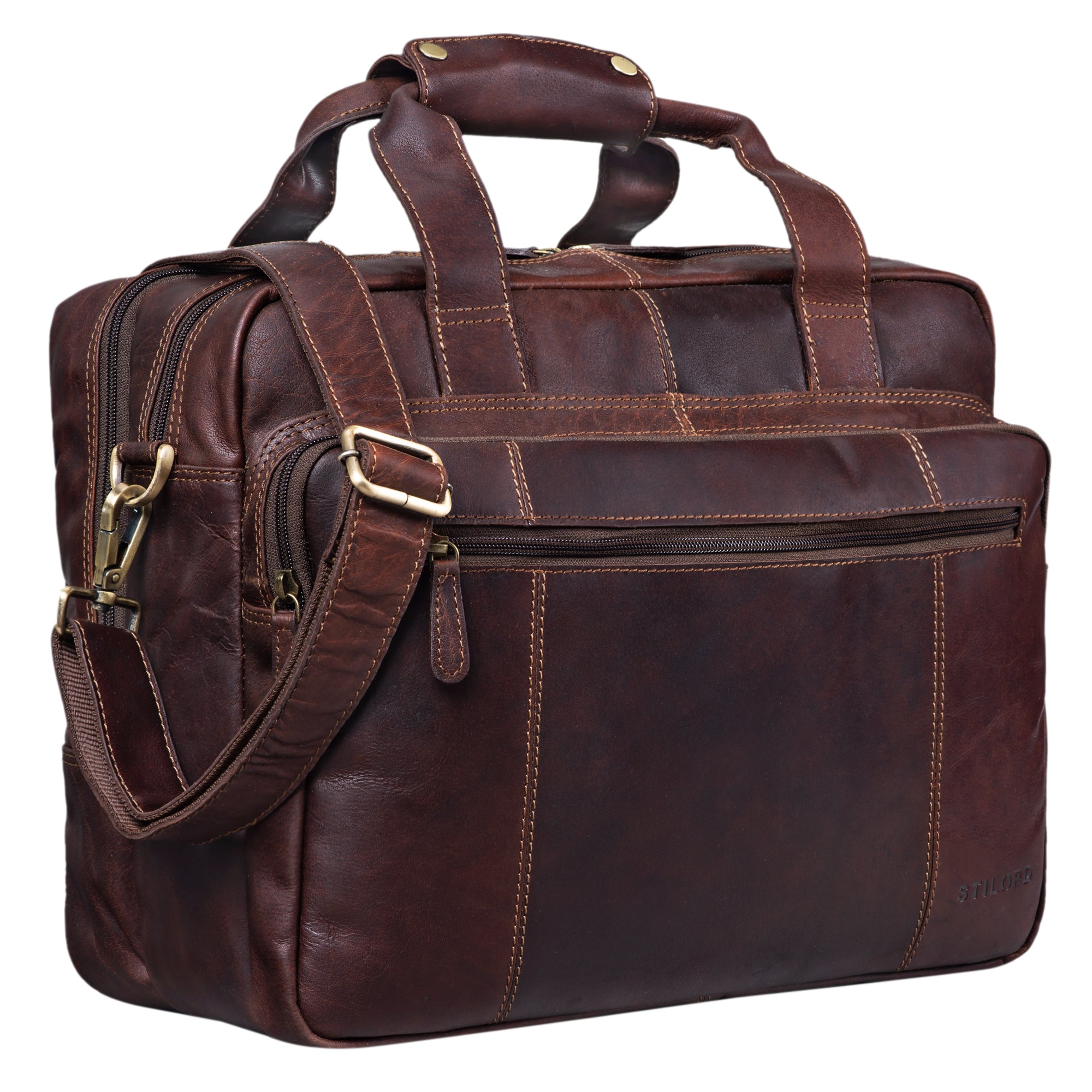 Vintage Leder Lehrertasche Herren XL