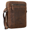 "Fox" Læder Herrentaske Vintage Messenger Taske Lille og Praktisk