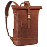 "Harriet" Vintage Rolltop Rygsæk Læder med Laptoprum 15,6-17"