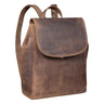 "Hazel" Dame Rygsæk Elegant Læder Daypack Lille Vintage Rygsæk
