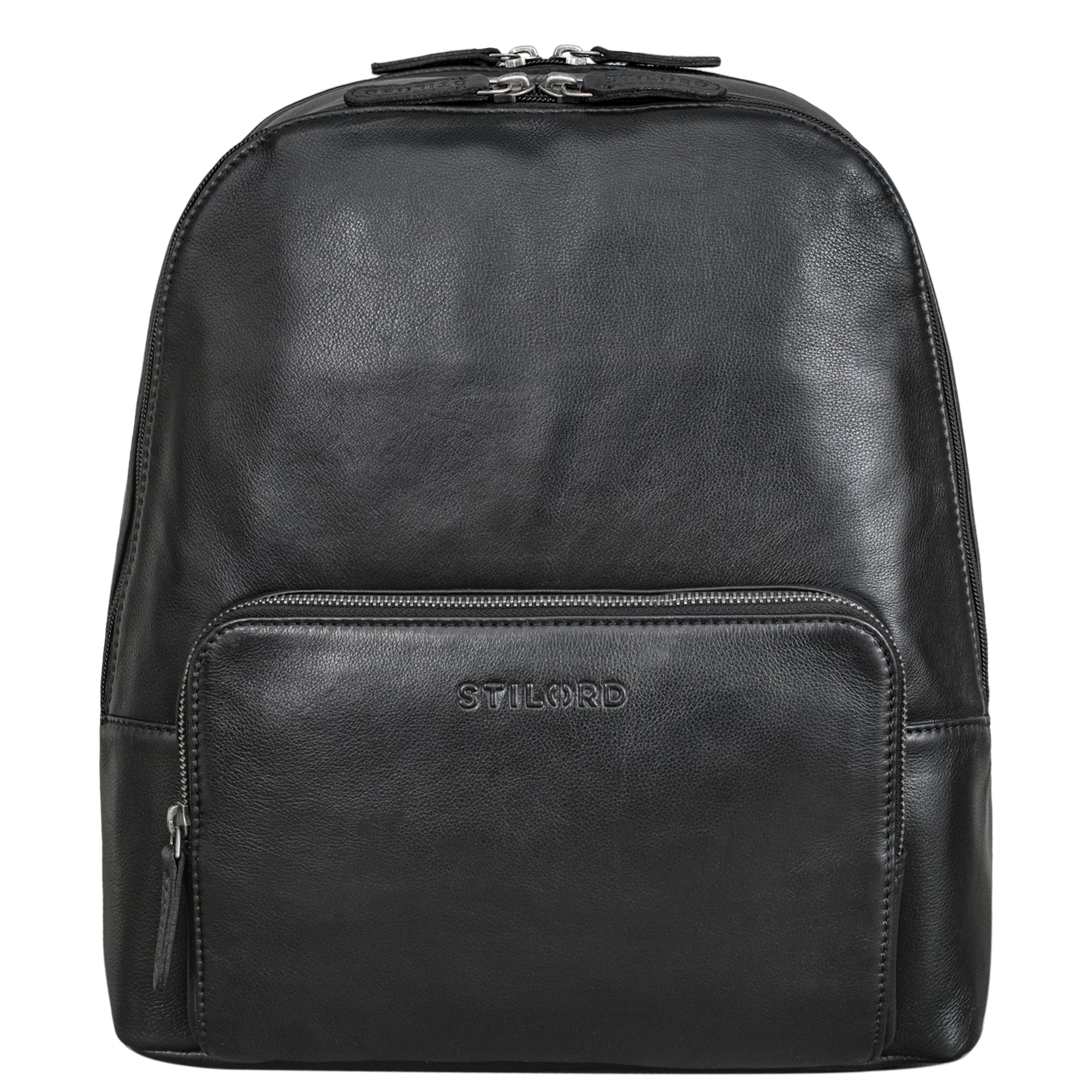 Damen Daypack Leder schwarz