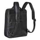 Leder Rucksack mit Laptopfach XL Schwarz