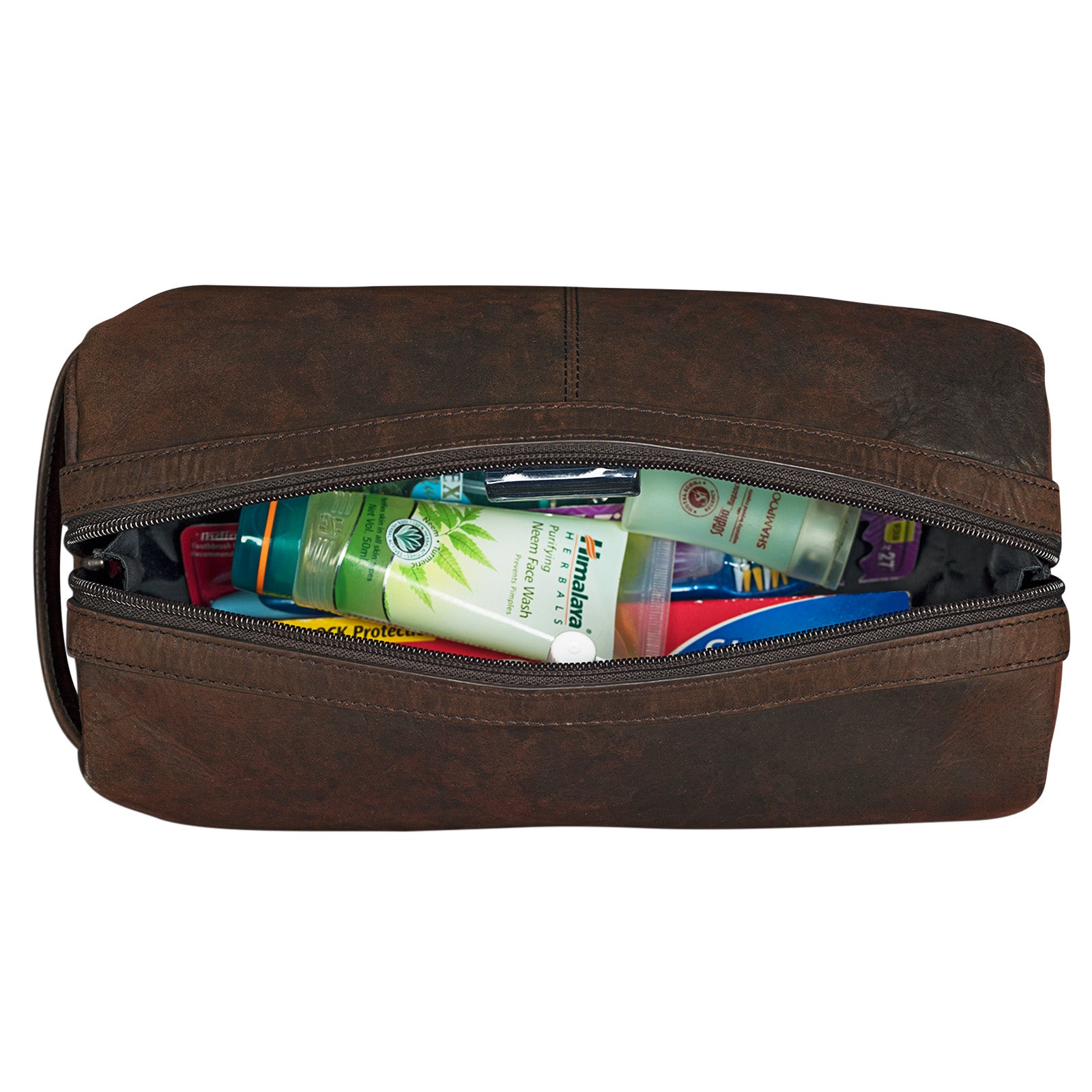 Herren Kulturtasche aus echtem Leder