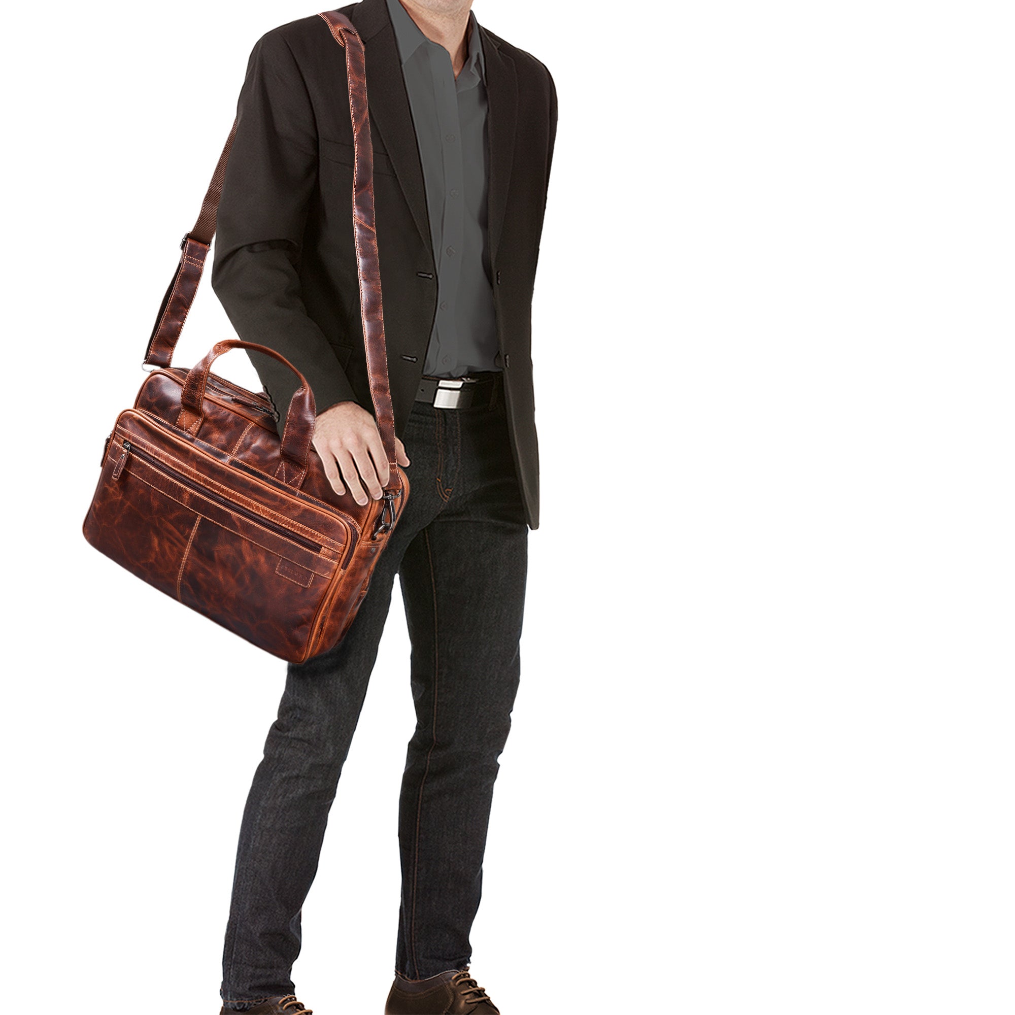 XL Vintage Business Ledertasche