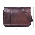 Riesige Schultertasche Leder Braun 