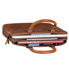 braune Business Tasche Damen Leder