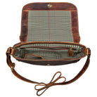 braune Umhängetasche Leder