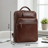 "Kaya" Premium Leder Rucksack Damen Elegant Laptopfach 14 Zoll