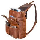 Damenrucksack Leder braun