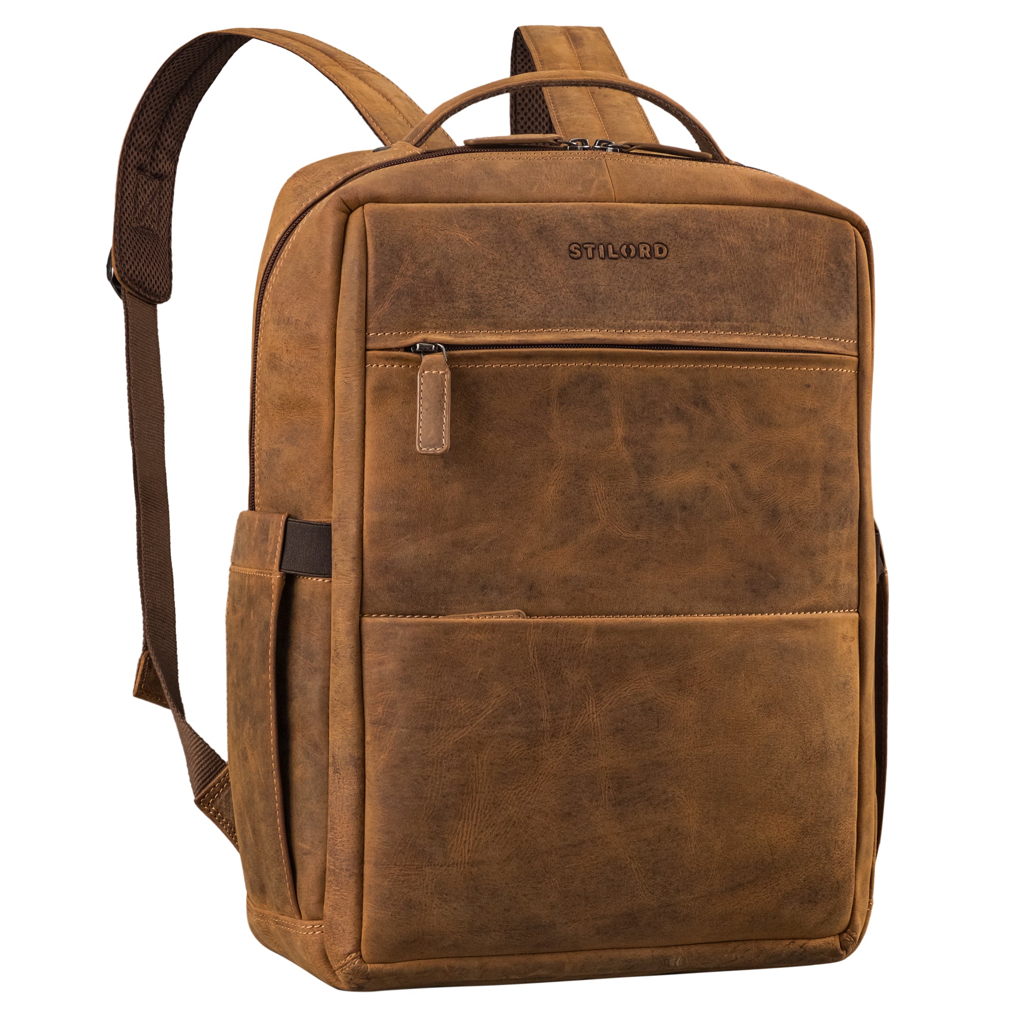 Leder Businessrucksack Herren braun