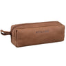 Leder Schlamperrole cognac