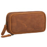 „Fiore“ Læder Penneetui Vintage Med Lynlås Penne Etui Og Penneholder