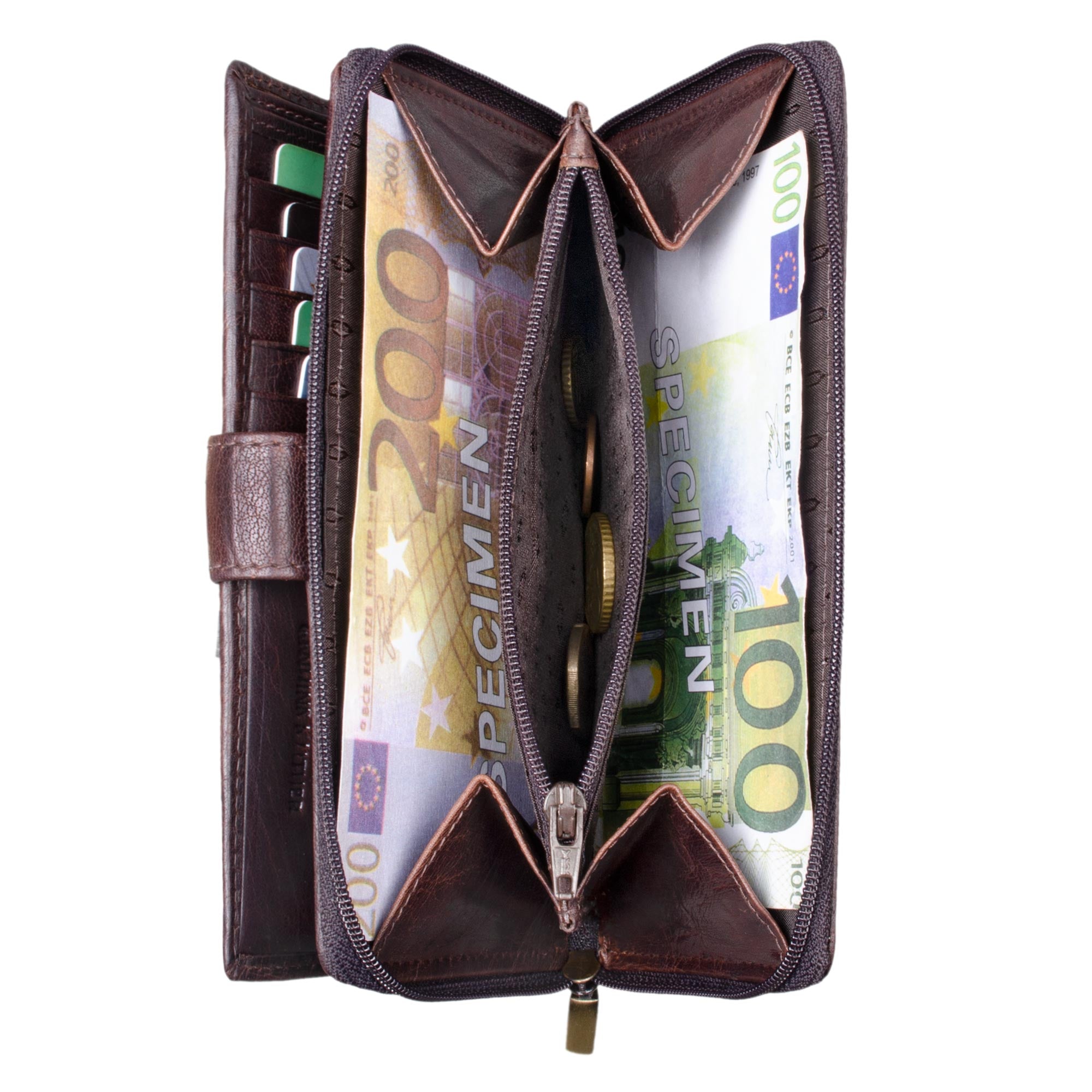 Portemonnaie Damen mit vielen Kartenfächer