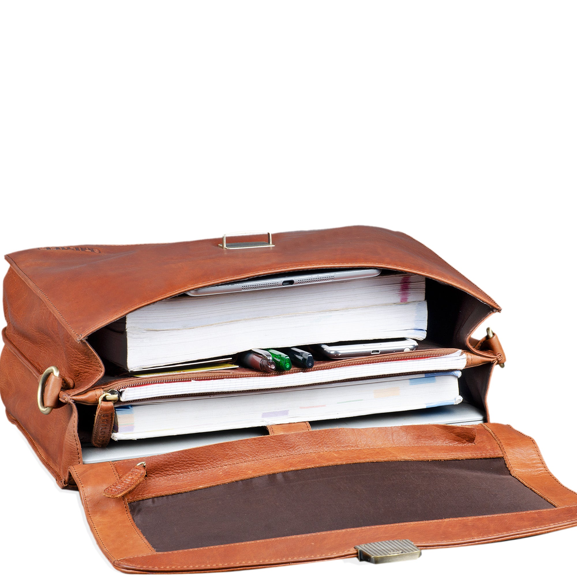 XL Aktentasche Leder braun