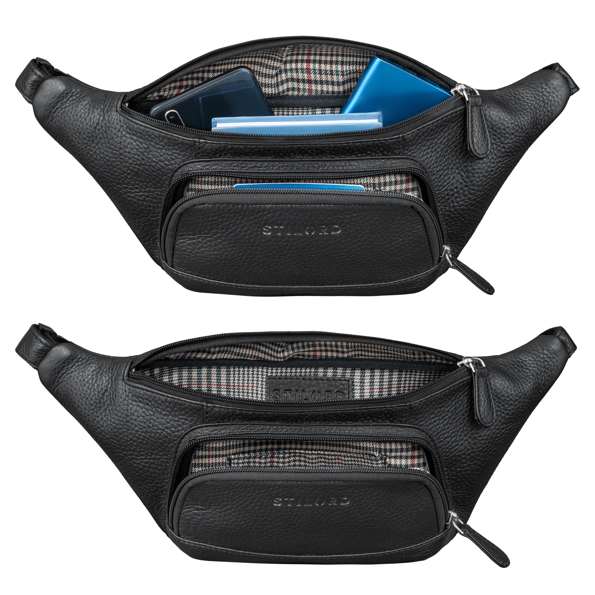 schwarz gürteltasche leder damen