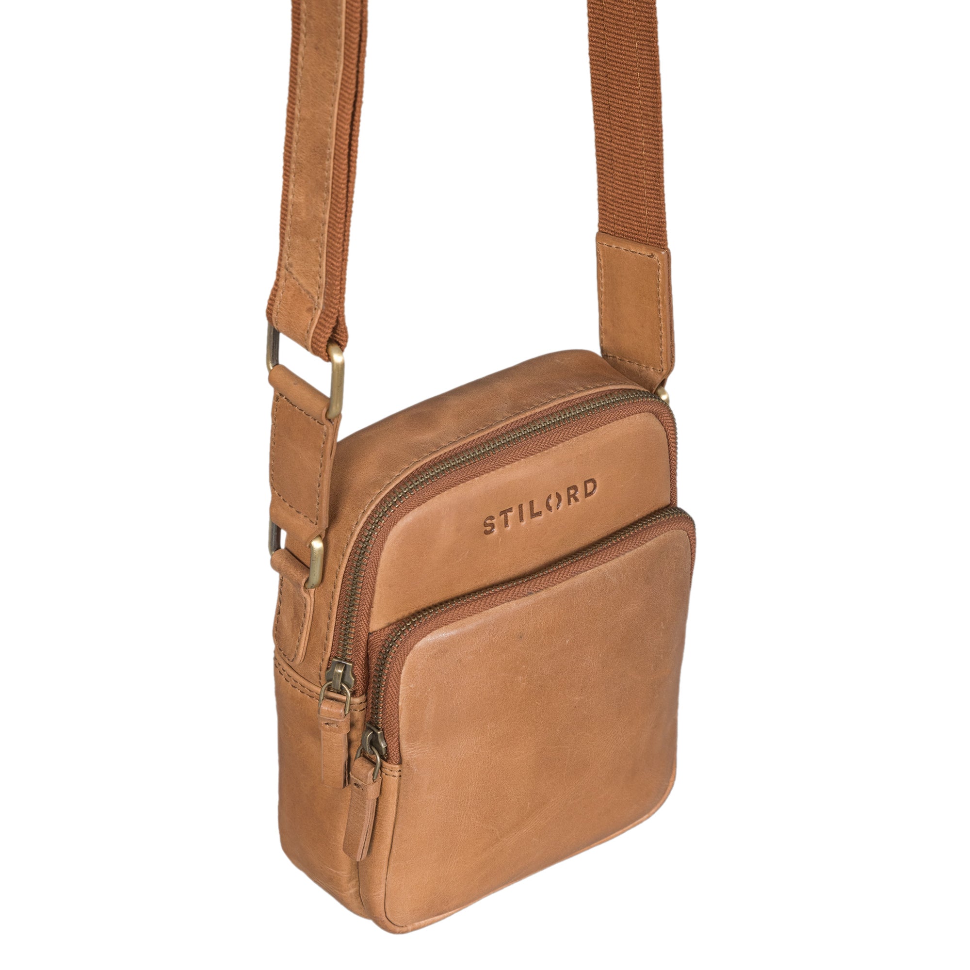 Modische Ledertasche für Männer im Kleinformat