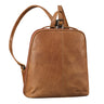 "Calla" Vintage Leather Backpack Women Small Elegant City Daypack Women Leather
