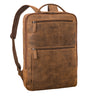 "Jayce" XL Leder Laptop Rucksack 17 Zoll Groß für Herren und Damen