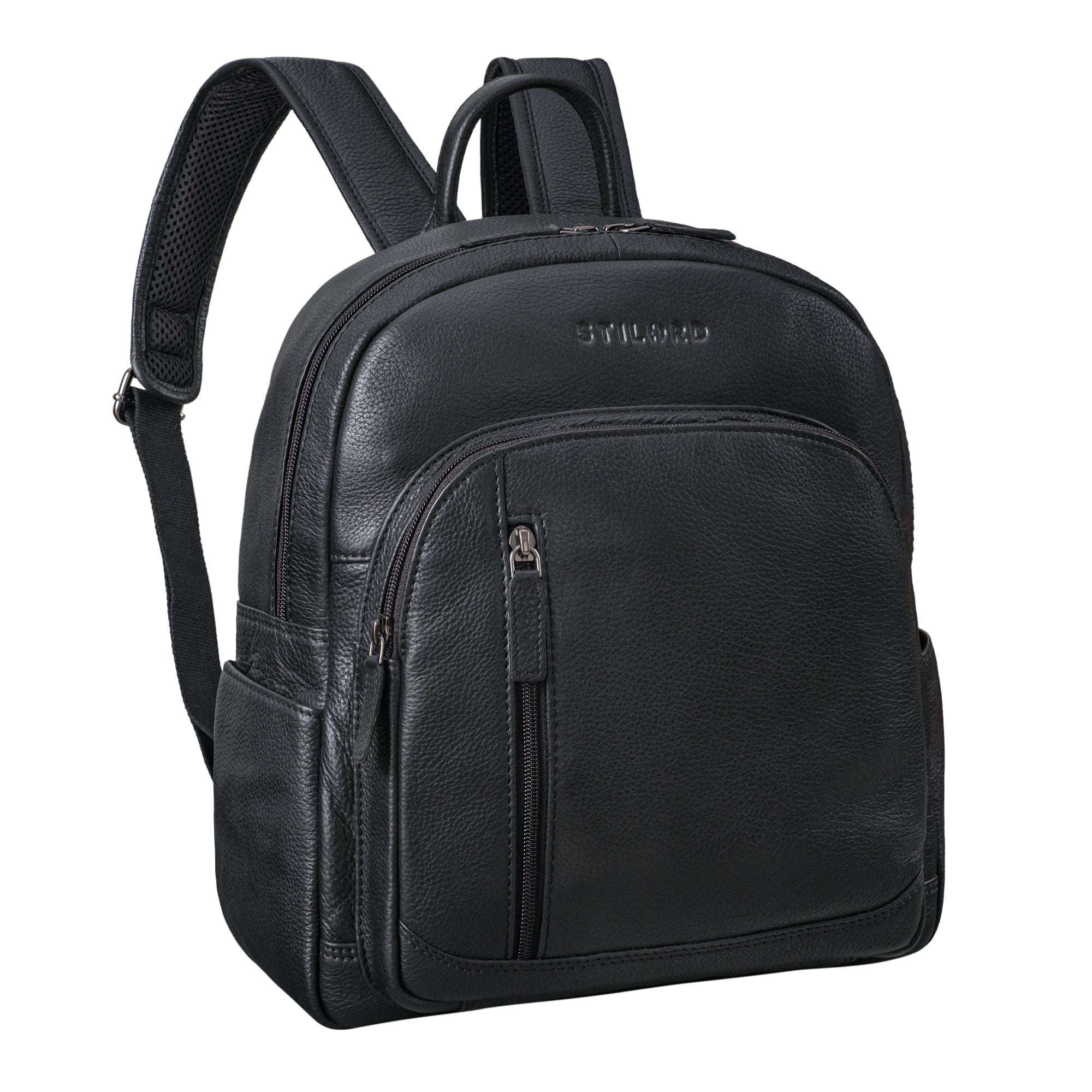 Leder Rucksack Damen schwarz klein