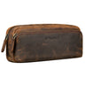 "Melissa" Etui Læder Stort Vintage Med Lynlås