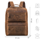 leder herren echtleder lederrucksack braun