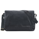 Klassische Herrentasche Leder Vintage schwarz