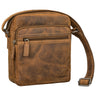"Kony" Vintage Umhängetasche Herren Leder Robuste Kleine Messenger Bag