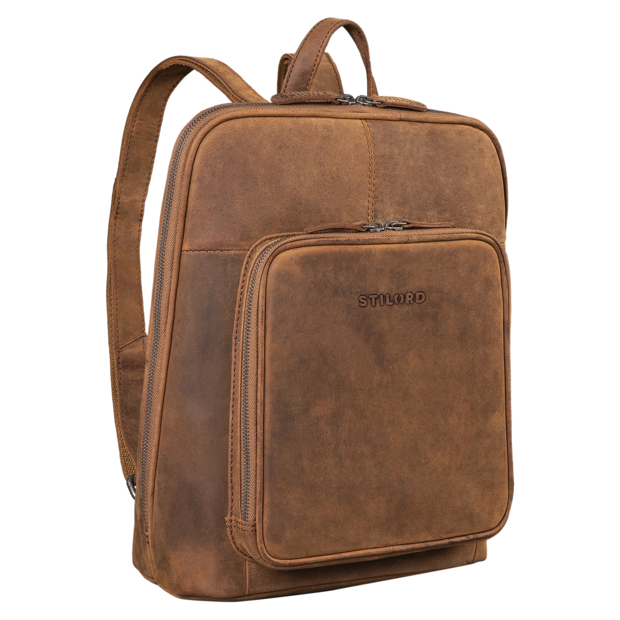 rucksack vintage Herren leder braun