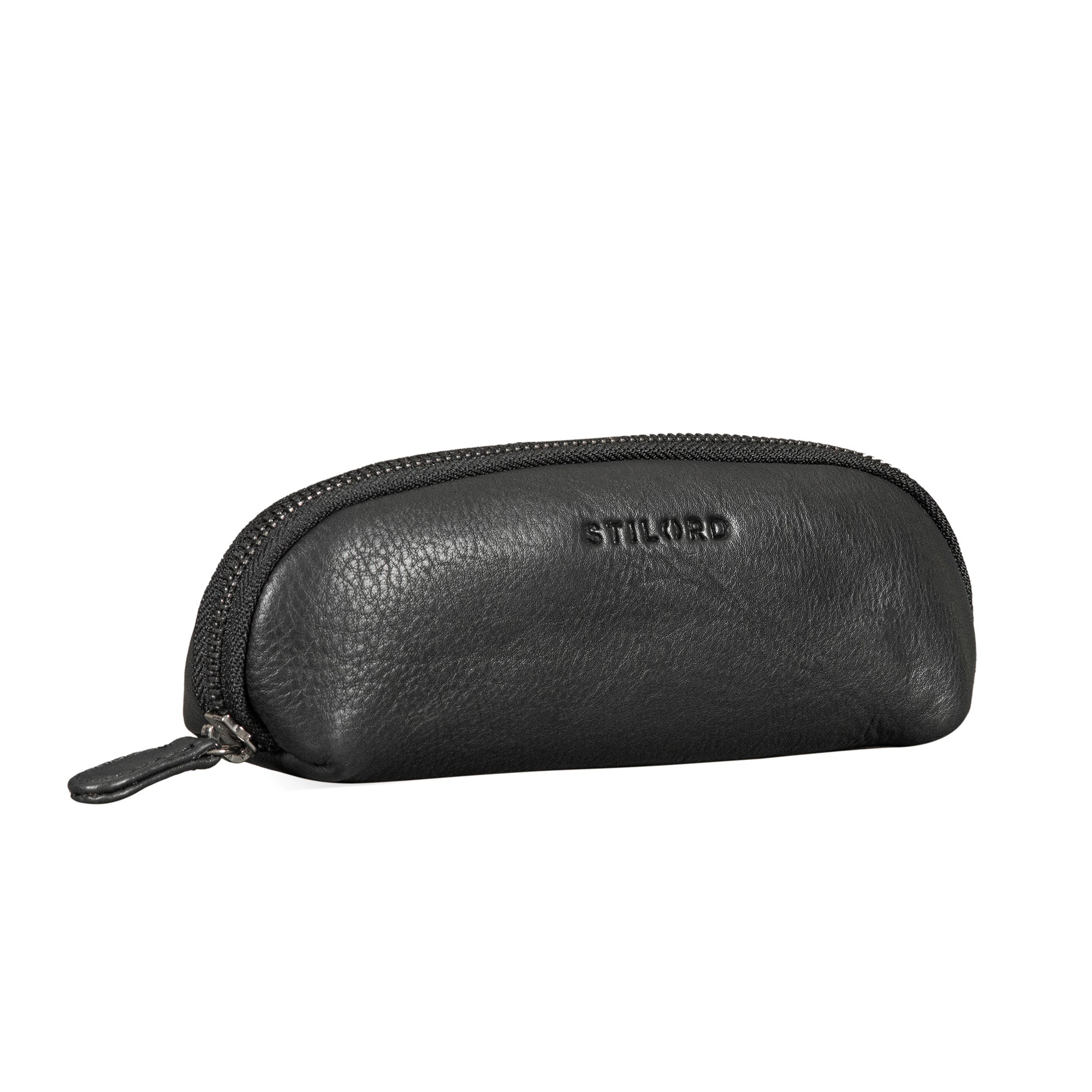 echt leder stifteetui klein schwarz