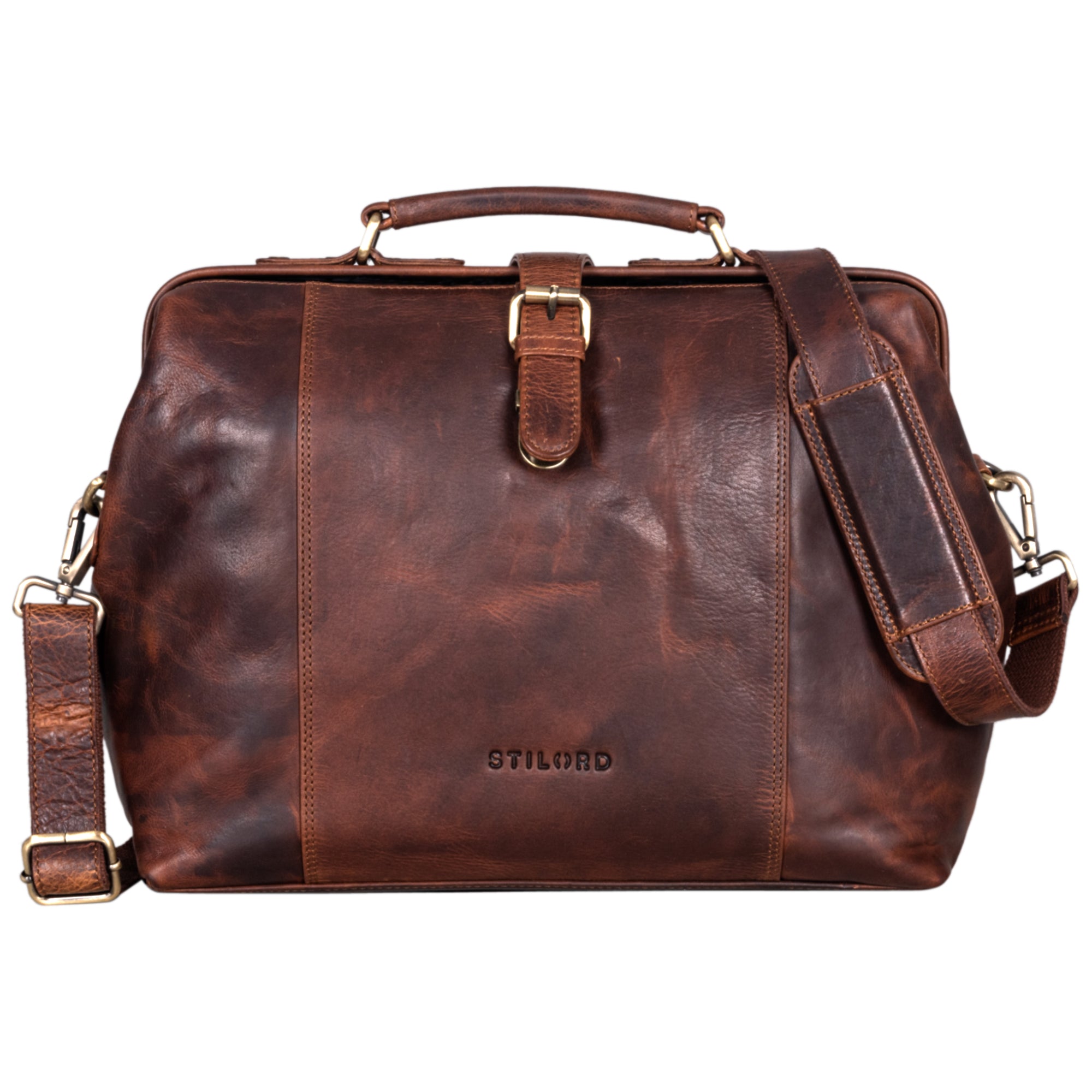 Doktortasche Vintage braun cognac