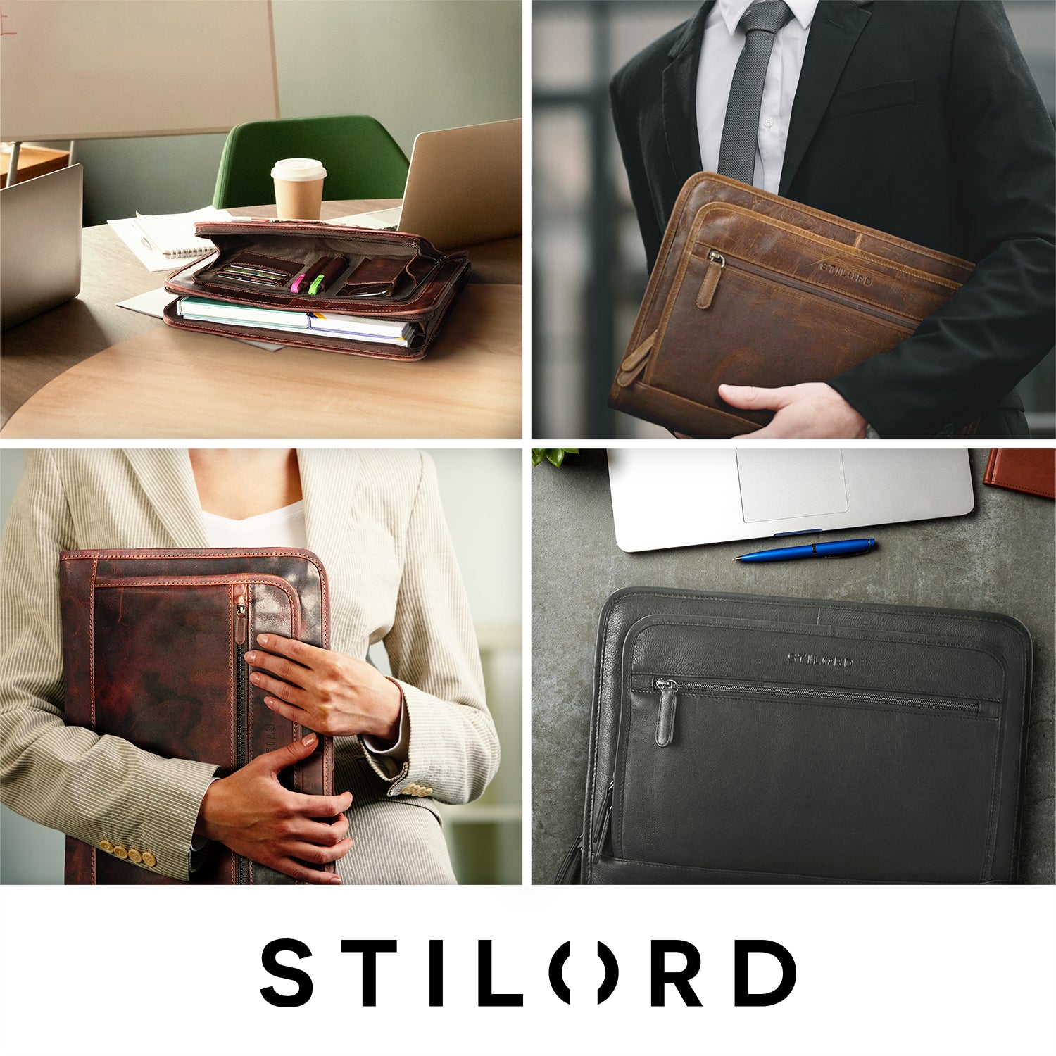 Leder Bürotasche Akten Leder