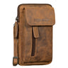 "Mael" 2-in-1 Umhängetasche Herren Leder Handytasche Gürteltasche